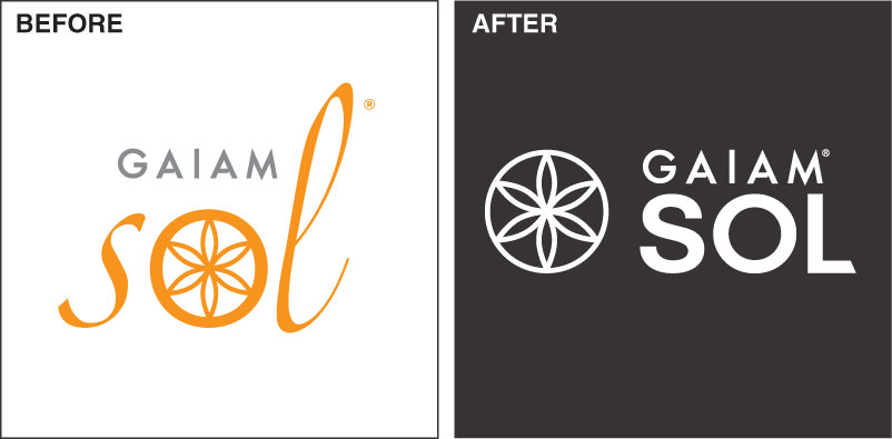 Logo - before and after
