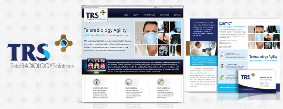 Custom web design and print branding