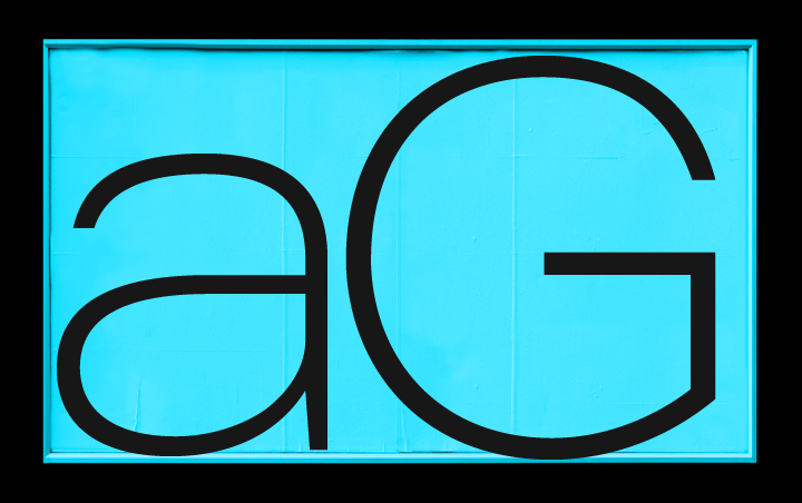 Geometric designer font