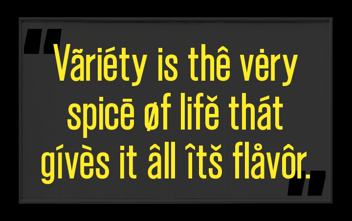 Multilingual condensed font