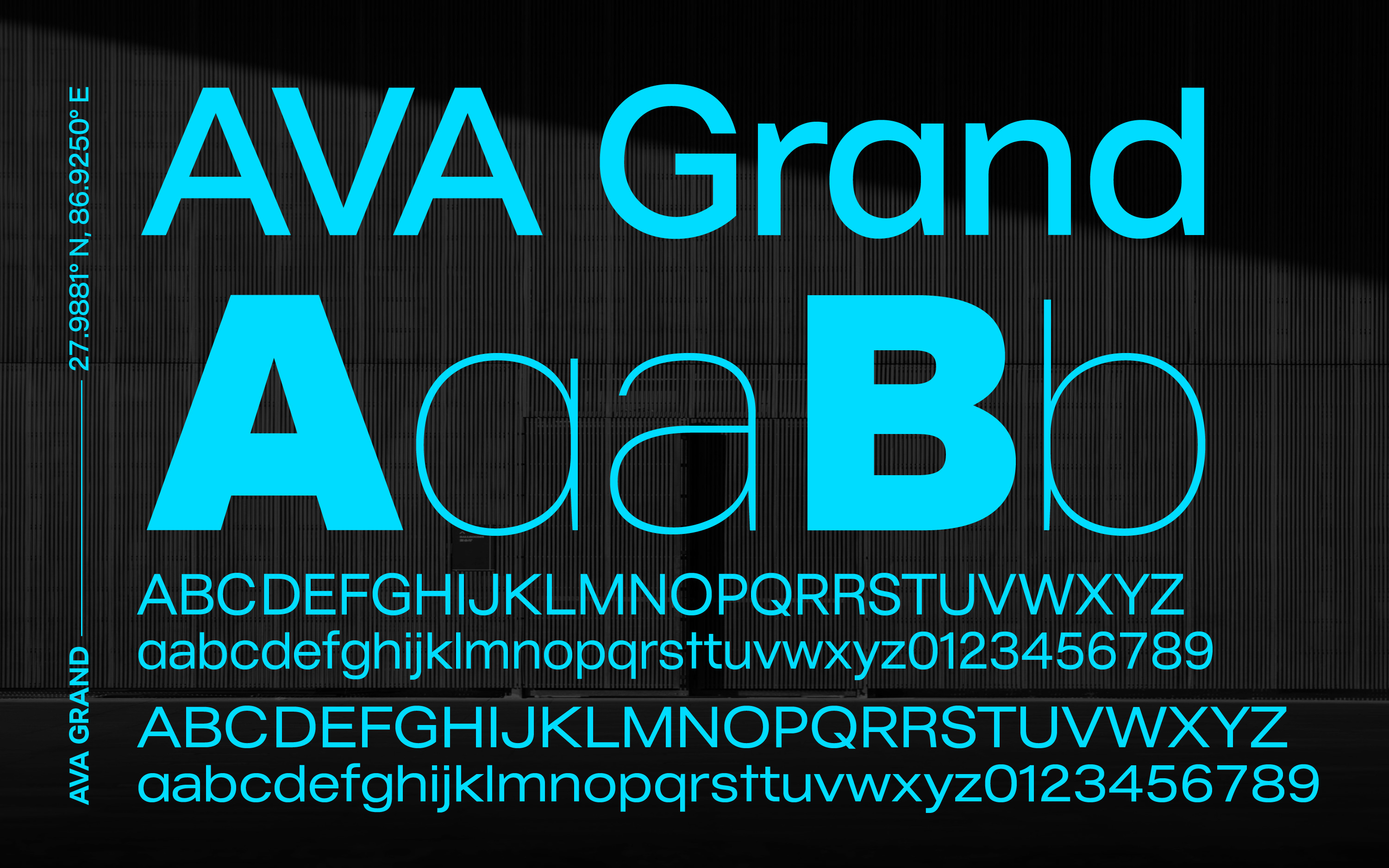 ava-grand Designer Font