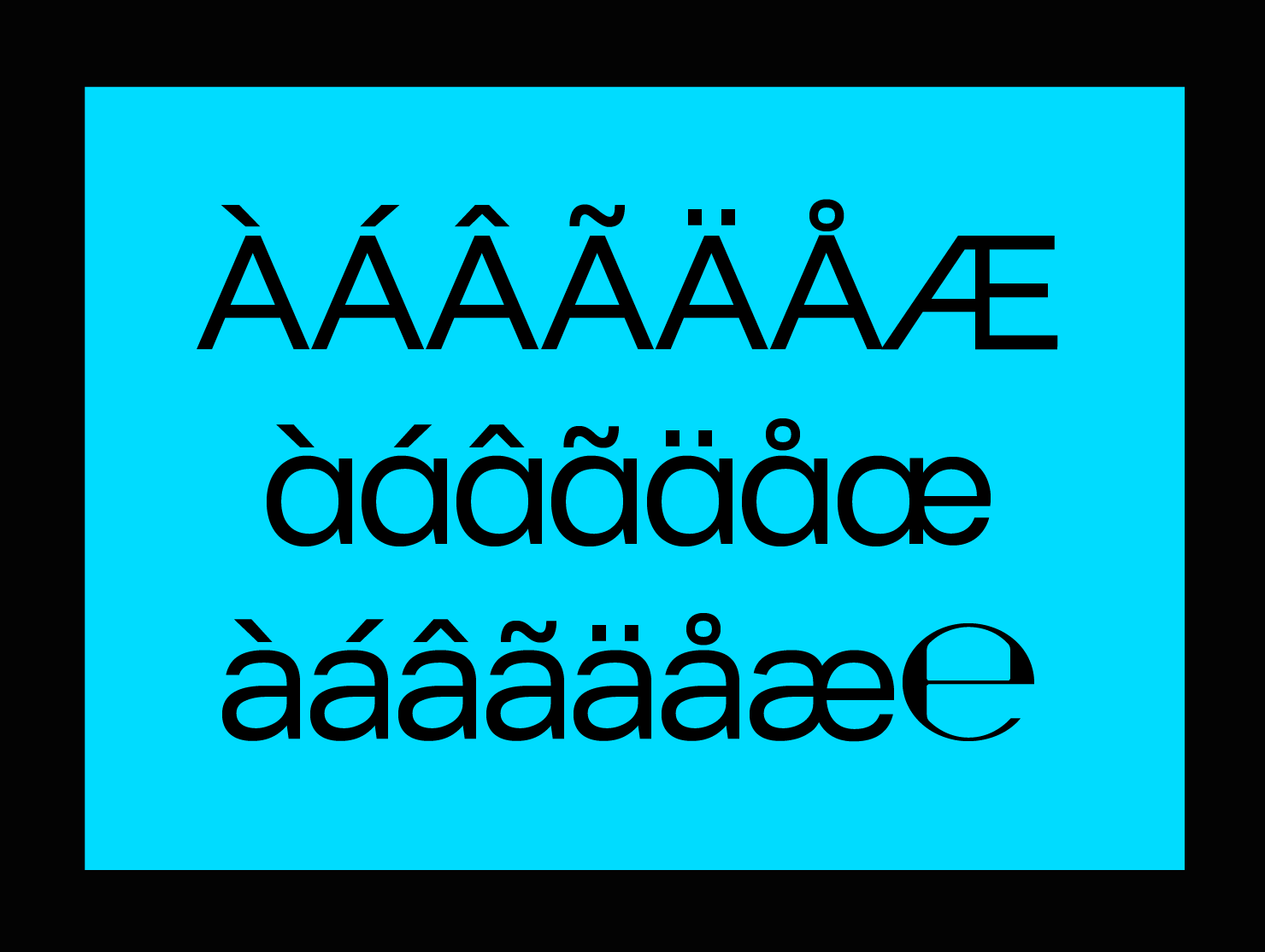 Swiss style poster font