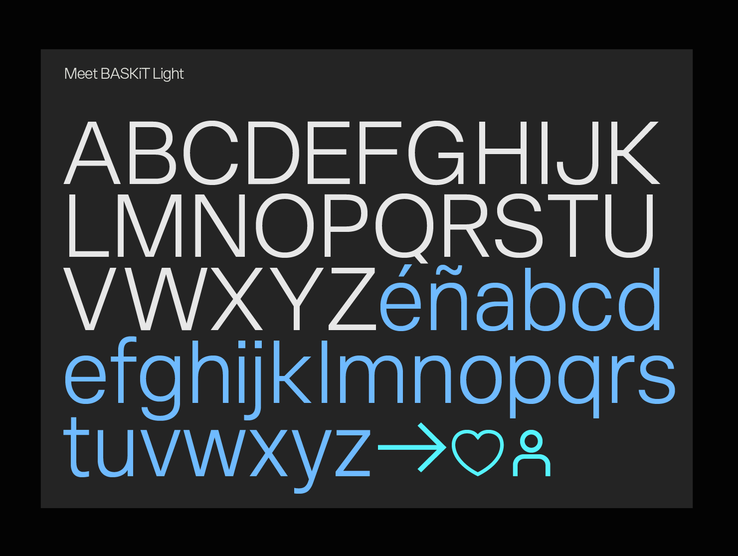 Swiss style poster font