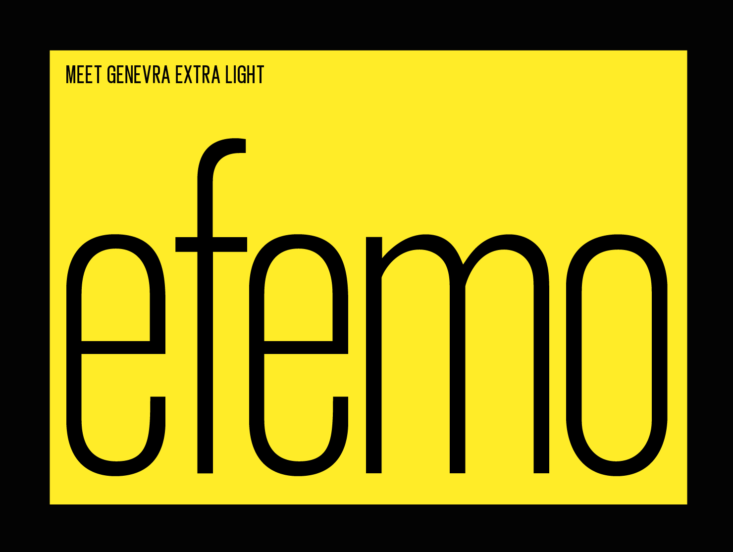 Designer condensed font