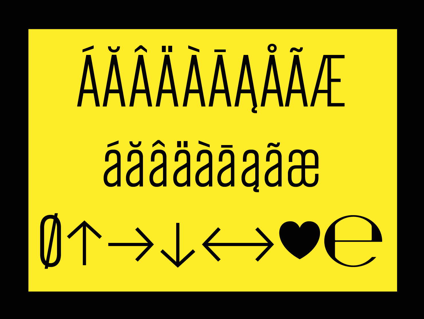 Swiss style poster font