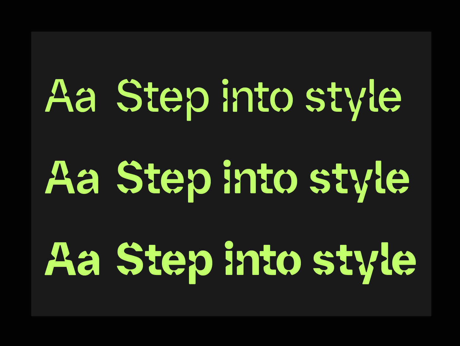 Organic tech font
