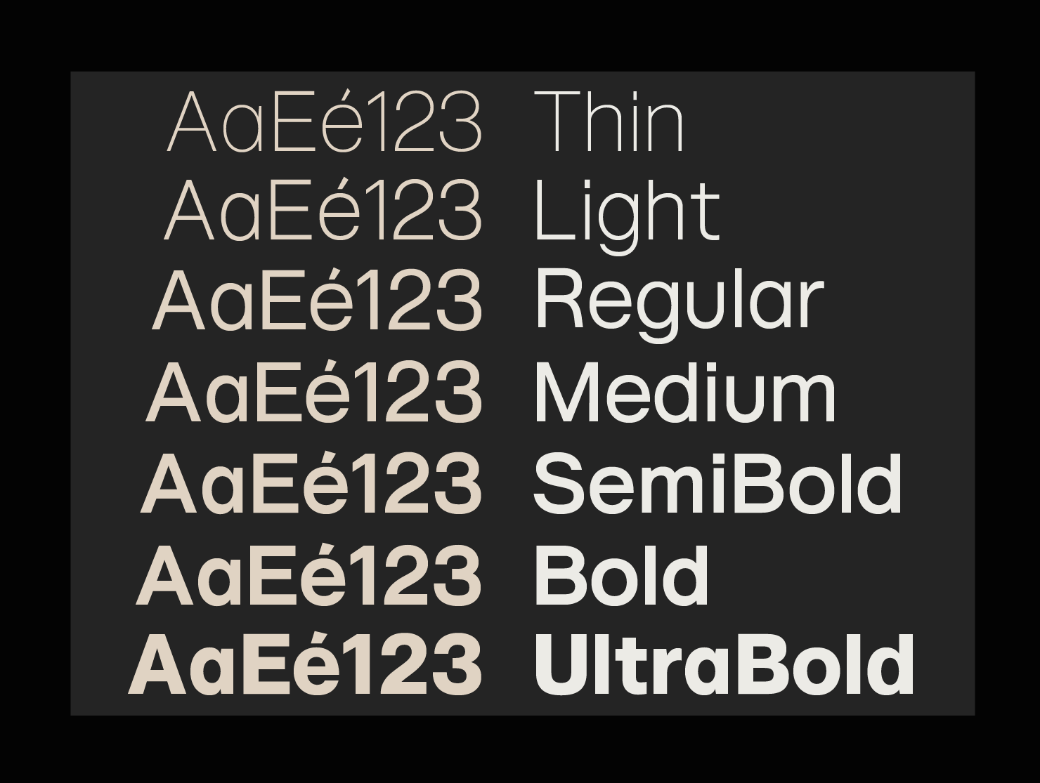 Neue Radika designer font