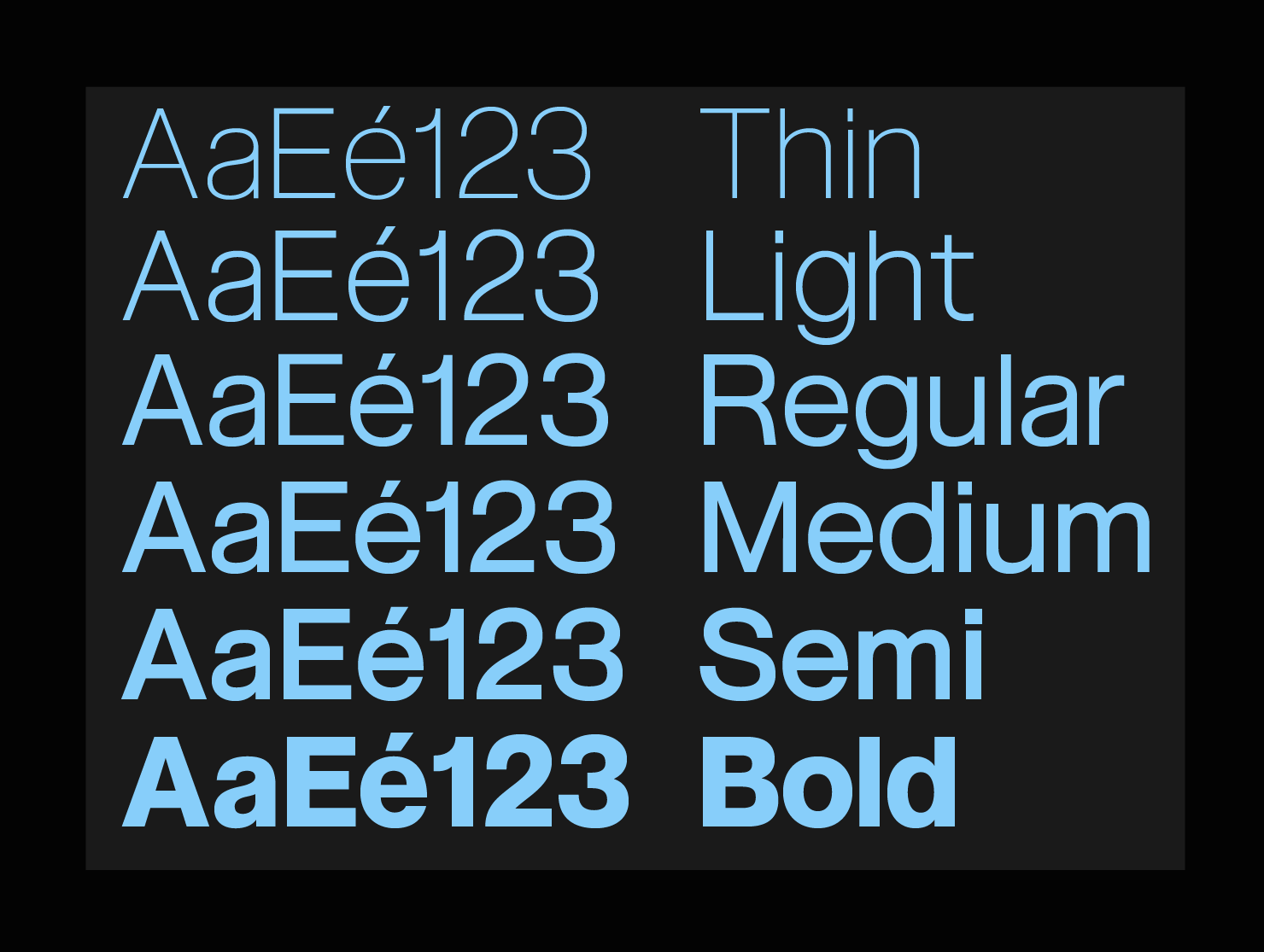 Neue Rain designer font